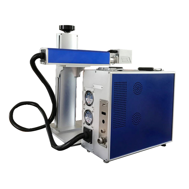 Machine de marquage Laser CO2 à Fiber Portable, bureau divisé DS-KH002, Type 20w 30w 50w, avec rotatif pour bagues de bijoux en métal