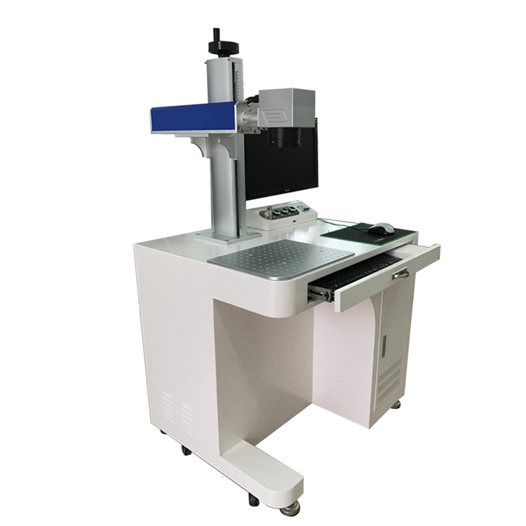 Machine de marquage laser à fibre de bureau DS-KH001 20W 30W 50W avec rotatif
