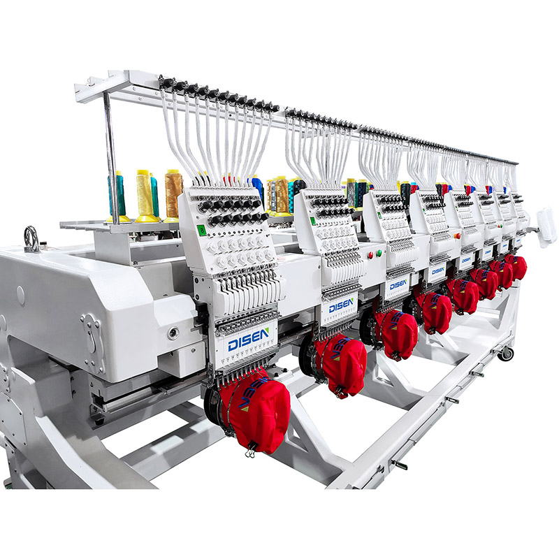 Machine à broder multi-têtes pour vêtements finis à huit têtes, DS-J1208, pour l'industrie textile