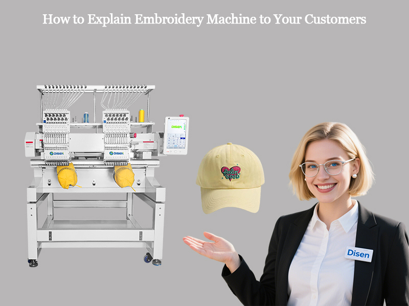 Comment expliquer la machine à broder à vos clients