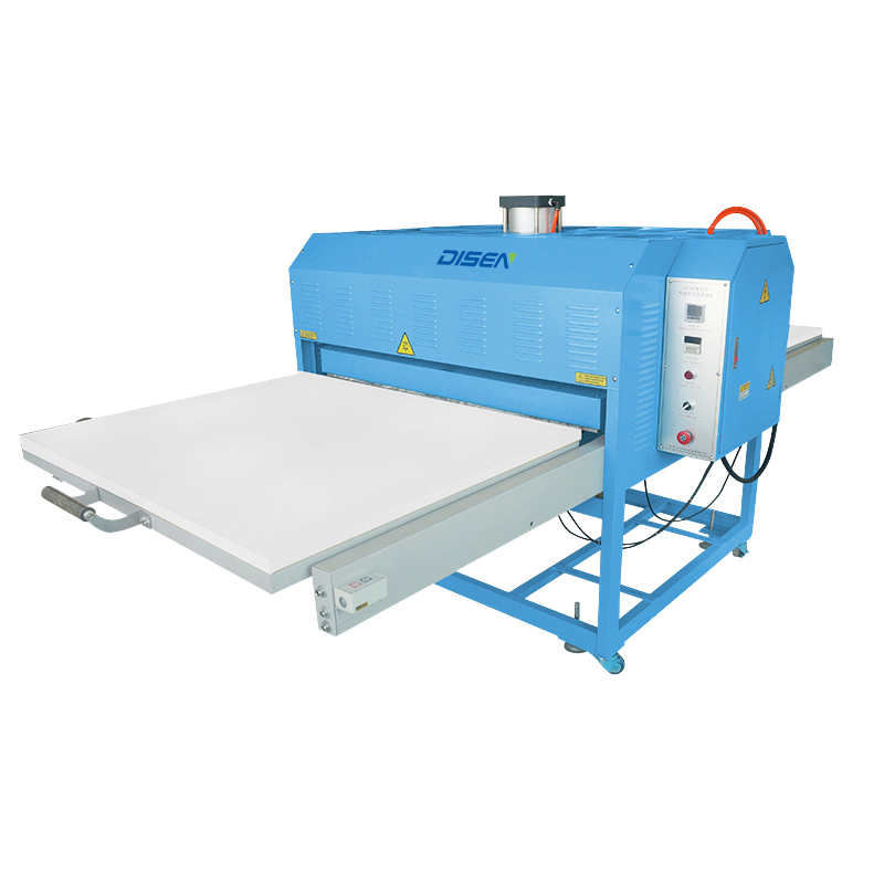 Machine de presse à chaud pneumatique semi-automatique DS-8A-1 Machine de transfert de chaleur grand format à double position de travail