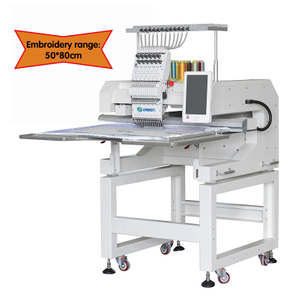 Machine de broderie à tête unique de type pont 50 * 80 Zone de broderie