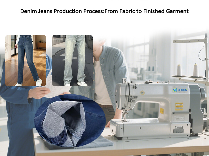Processus de production de jeans en denim : du tissu au vêtement fini