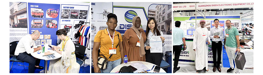 Exposition de Dubaï, photo avec les clients