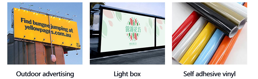 Publicité extérieure, boîte lumineuse, auto-adhésif en vinyle 