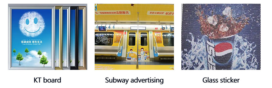 Panneau KT, publicité dans le métro, autocollant en verre