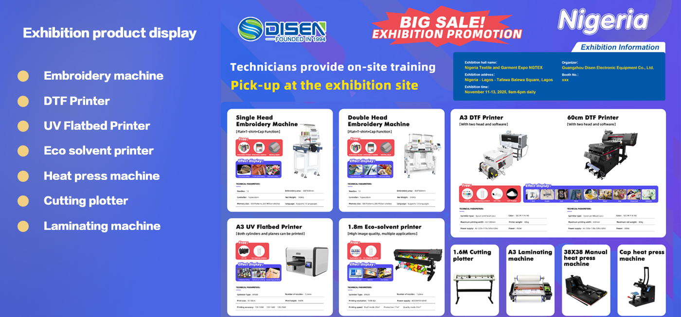 Présentation des produits d'exposition