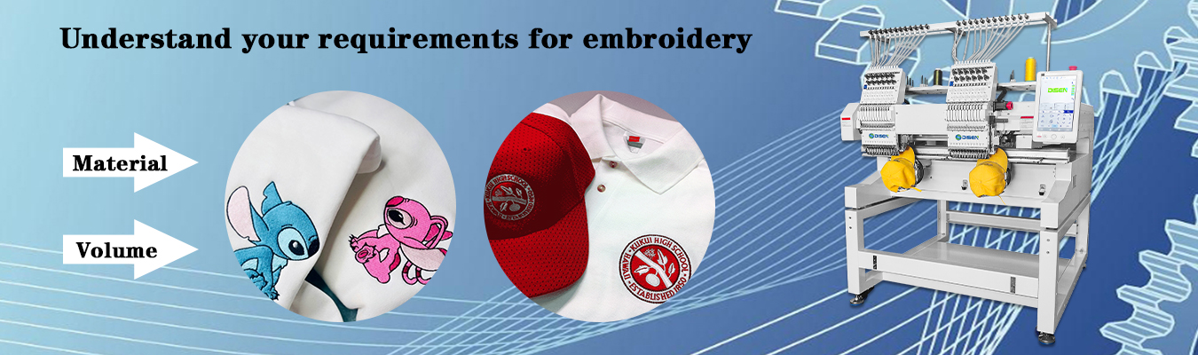 Comprenez vos exigences pour la broderie