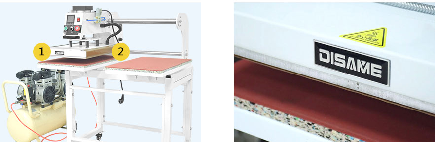 Plateforme de travail &agrave; deux postes