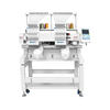 Machine à broder à double tête avec 12 aiguilles de broderie informatisées