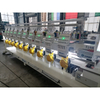 Machine de broderie de tête de qualité CAP / T-shirt / vêtement / machine à broder automatique à plat 