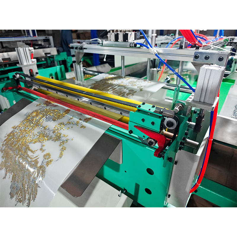 Machine automatique à secouer les strass bicolores, vêtements multi-matériaux en aluminium