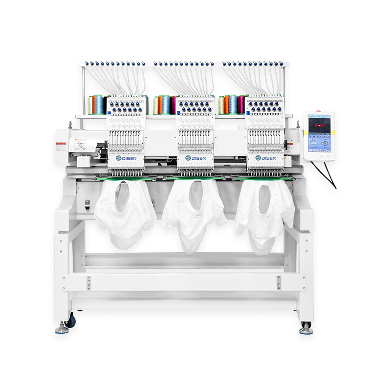 DS-J1203 Trois têtes 12 Machine de broderie d'aiguilles