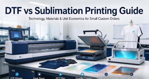 DTF vs sublimation : quel est le meilleur pour les petites commandes