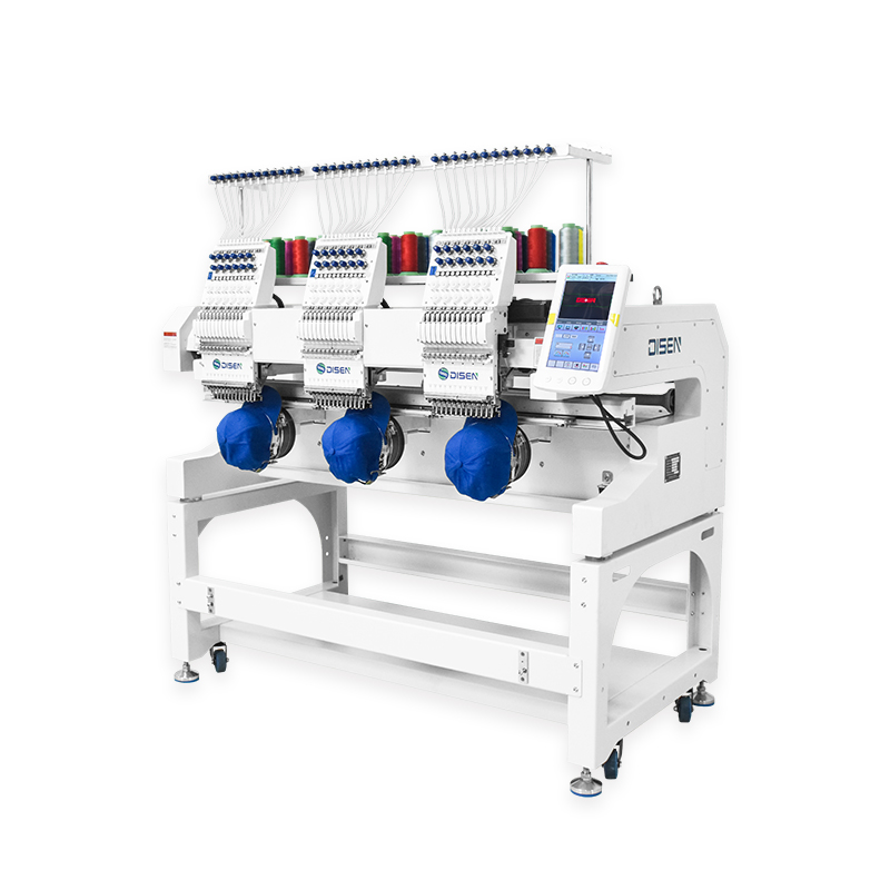 DS-J1203 Trois têtes 12 Machine de broderie d'aiguilles